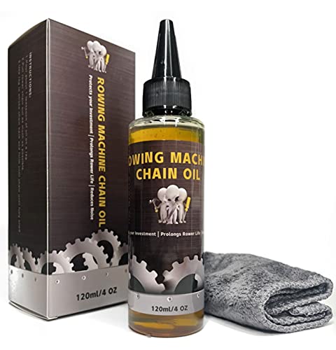 Best Oil for Rowing Machine Chain: Top Picks to Lubricate and Protect 3 TreadLife Fitness Concept 2 Rowing Machine Chain Oil + Microfiber Cloth | Lubricates and Protects Rower from Rust & Dirt | Compatible with All Chain-Drive Rowers, Including Concept 2 Models A B C D E
