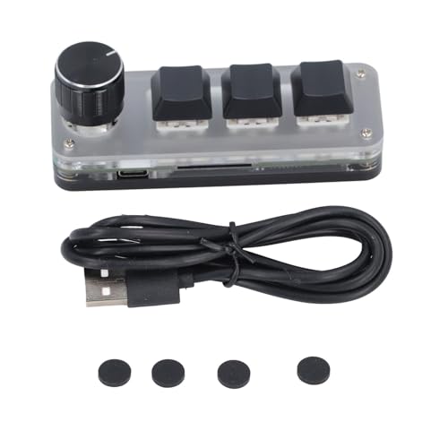 Mini clavier mécanique compact avec bouton de réglage et rétroéclairage RVB fluide - 4