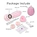 Face Cleansing Brush, 3 in 1 Electric Rotating Facial Cleansing Brush USB Rechargeable Sonic Facial Brush Skin Cleansing for Exfoliation and Deep Scrubbing, Silicone Body Shower Bath Brush - 2 Pack