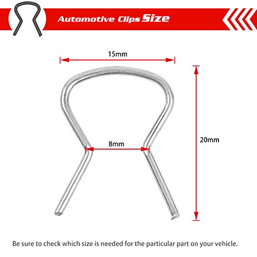 OTUAYAUTO 100Pcs Window Crank Handle Clips - Replacement for Dodge Ram Chevy Jeep GM Door Handle Retainer Clips