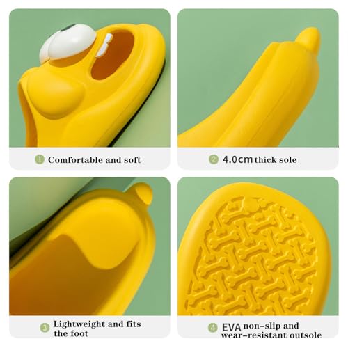 Jfxgjuv Big Eye Dog Slippers, Tongue Kiss Slippers, 3D Funny Cartoon EVA Non-Slip Thick Sole Indoor Outdoor Slides Sandals for Women (Black,9.5-10 Women/7.5-8 Men)3