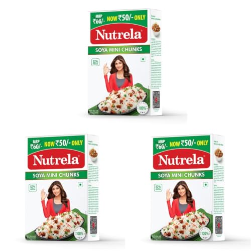 Image of Nutrela Soya Mini Chunks 200 grams (Pack of 3)
