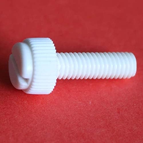 M5 PP Slotted Knurled Screw Plastic Slot 2PCS Thumb Screw Knurled Multicolor Screws Bolts M5x16/20/2Screws White Length 6mm-40mm - (Size: M5x 40mm(15pcs))