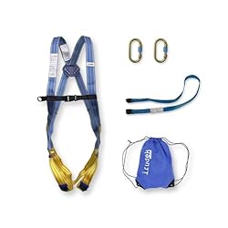 Irudek KIT HIMALAYA ECO – Sistema de retención com...: Kit completo de retención para limitar el área de trabajo y prevenir caídas. Incluye: arnés Light Plus 1, cinta 30100 de 1 m, 2 mosquetones Steelsafe 981 y bolsa LightBag. Arnés de ajuste básico con diseño ergonómico y materiales de alta calidad. Ele...