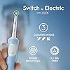 Oral-B Vitality Pro Electric Toothbrushes Adults, Oral B Electric Toothbrush, 1 Handle, 2 Toothbrush Heads, 3 Brushing Modes Including Sensitive Plus, Rechargeable Toothbrush, 2 Pin UK Plug, Blue