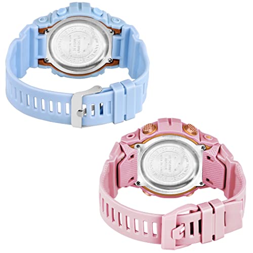 Image of Digital Unisex Watch (Multicolour Dial Multi Colored Strap)