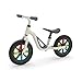Bicicletta leggera Charlie Glow Chillafish senza pedali per bambini 18-48 mesi con ruote luminose, maniglia, sella personalizzata regolabile, manubrio regolabile. Beige