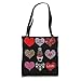 Bear Hearts Pattern Red Plaid Leopard Floral Valentines Day Tote Bag