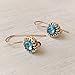 Aquamarine Drop Earrings Blue crystal 14k gold filled jewelry