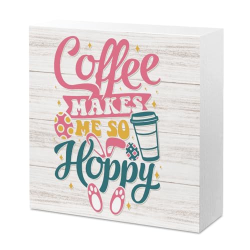 Funny Easter Decorations Coffee Bar Station Sign Decor Easter Holiday