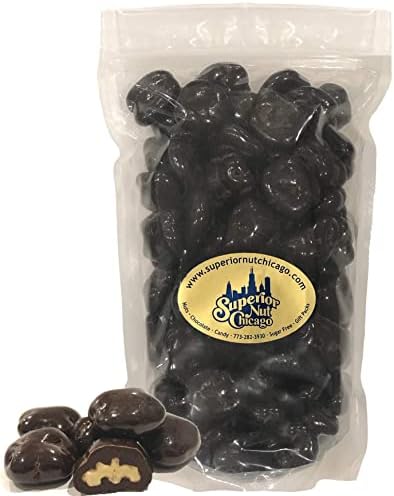 Dark Chocolate Covered Walnuts - Crunchy Walnuts Drenched in Rich Dark Chocolate (2 pound bag)
