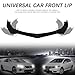 DREAMOTOR Universal Car 4 PCS Kit Front Bumper Lip + 2PCS 8