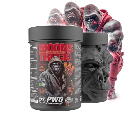 Zoomad Labs Moonstruck II Pre Entreno con Cafeína 510 g – Pre Workout Potente para Fuerza y Congestión – Gorilla Pump 13 g Óxido Nítrico, Energy Focus, Preentreno Gimnasio - Sabor Candy Coke