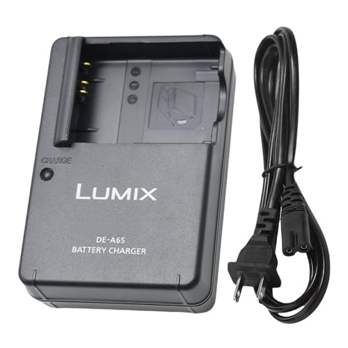 DE-A65 DMW-BCG10 DMW-BCG10E Battery Charger for Panasonic Lumix DMC-ZS1 ZS3 ZS5 ZS6 ZS7 ZS8 ZS10 ZS15 ZS19 ZS20 TZ7 TZ10 TZ19 TZ20 TZ30 ZR1 ZR3 Digital SLR Cameras & 120cm AC Power Cord
