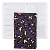 Erin Condren Print Softbound Productivity Notebook - 124 pages, 80 lb. of Premium Paper, College Ruled Lines, Checklist for List-Making - 5" x 8.25", Watercolor Leopard