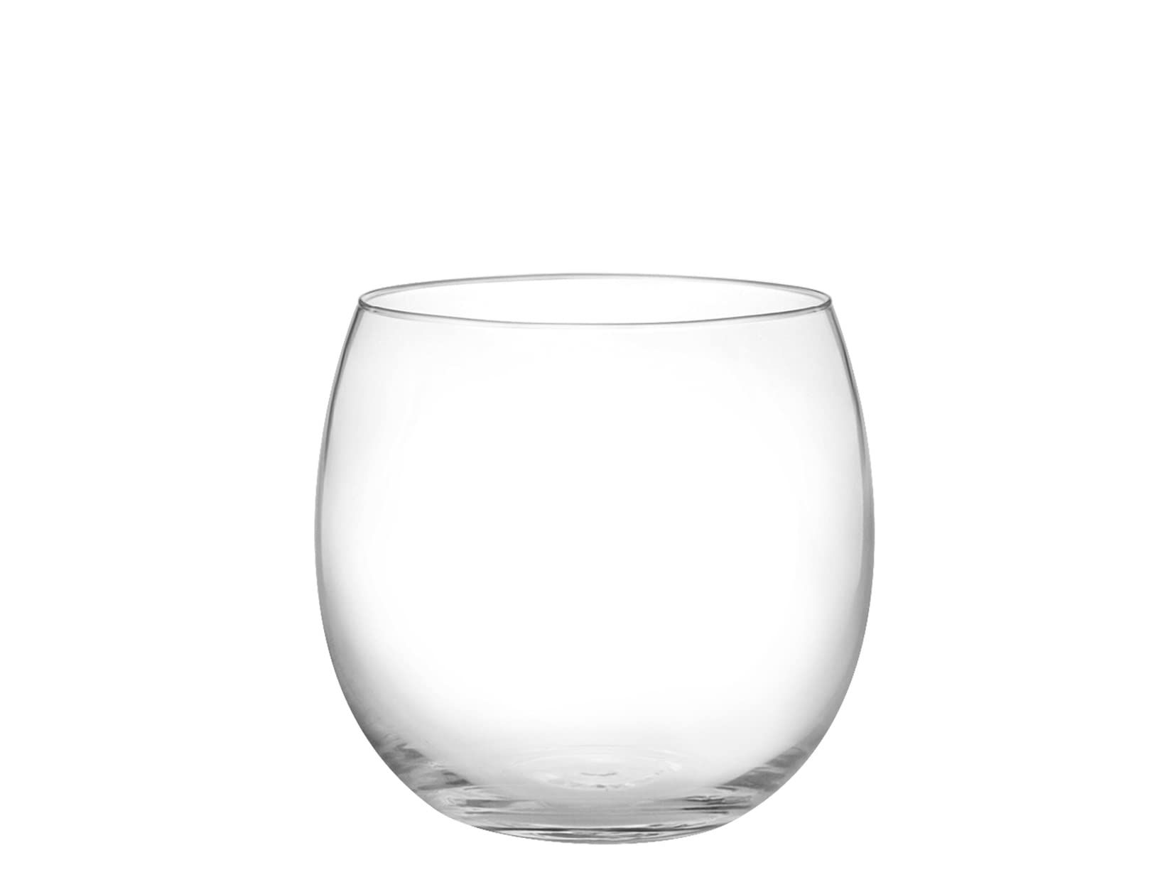 H&H set 6 bicchieri vino, Bubbly, in vetro trasparente, capacità 320 cc, lavabili in lavastoviglie