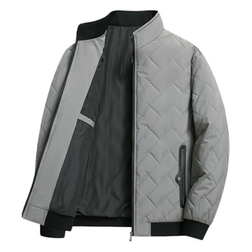 Veste matelassée col montant homme simple et chaude contre le vent d'hiver