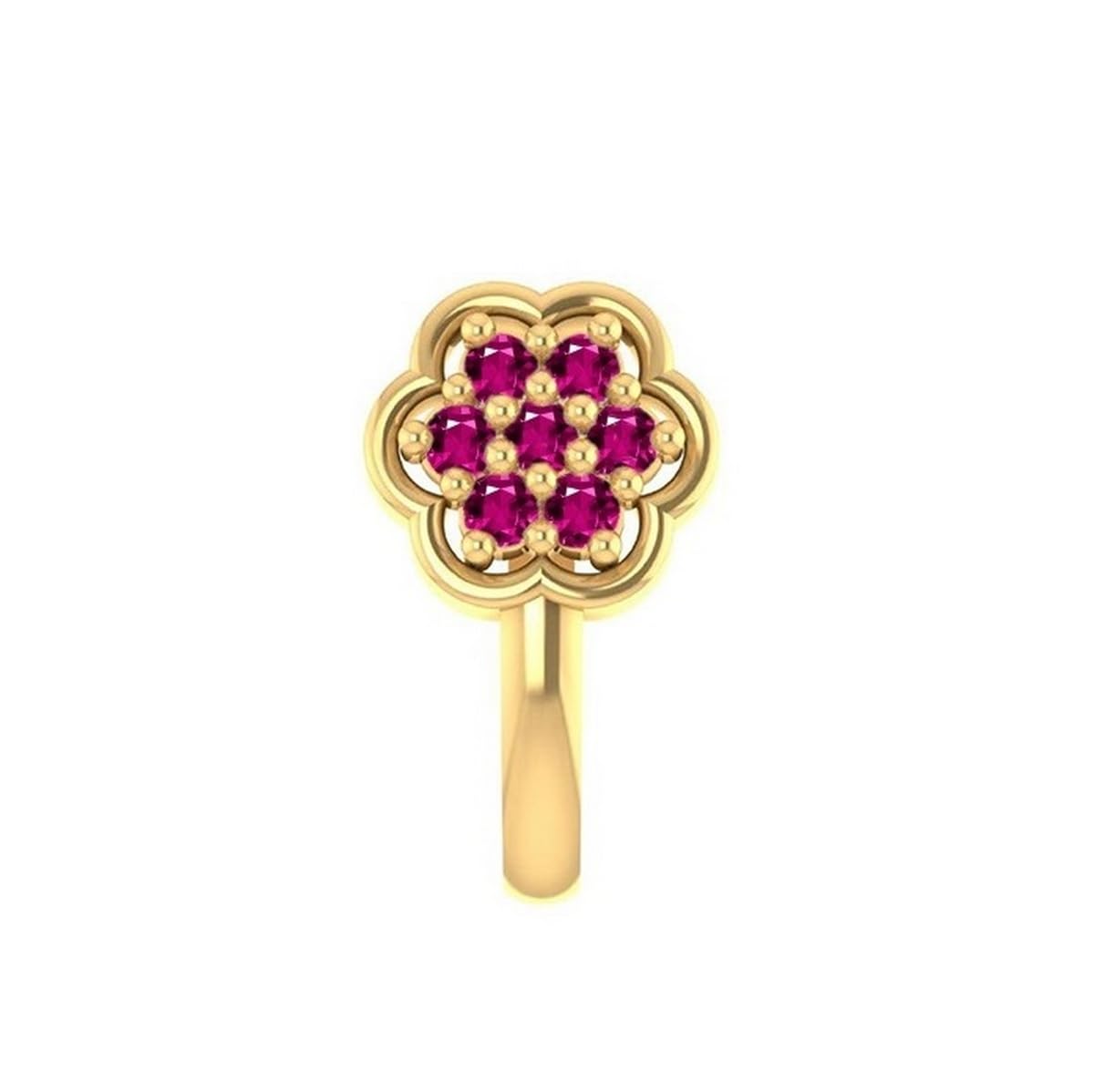 VAMA Fashions Ruby Nose Ring Pin Gold Pressing Clip On Stud Non Piercing Nose Pin stud for Women (1pcs red nose pin without piercing) (B09VDRMX9W) Amazon Price History, Amazon Price Tracker