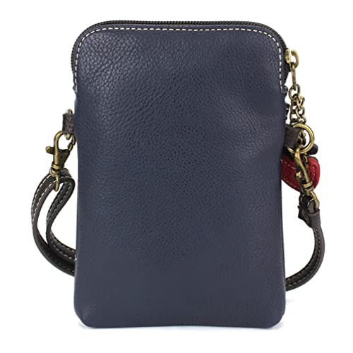 Image of CHALA Cell Phone Crossbody Purse-Women PU Leather /Canvas Multicolor Handbag with Adjustable Strap