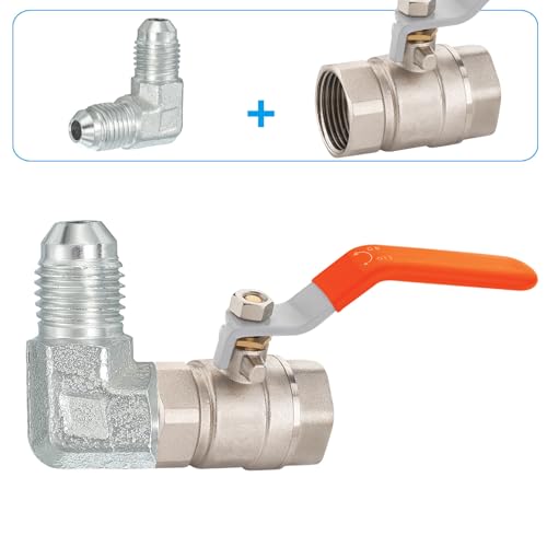 Image of PATIKIL Hex Reducing Nipple Connectors Pipe Adapter 1 5 /16 inch Male 37 Flare JIC x 1 5 /16 inch g Male 90 Adapter, Pipe Fitting Reducer Nipple Adapter Plated Steel Hydraulic Fitting