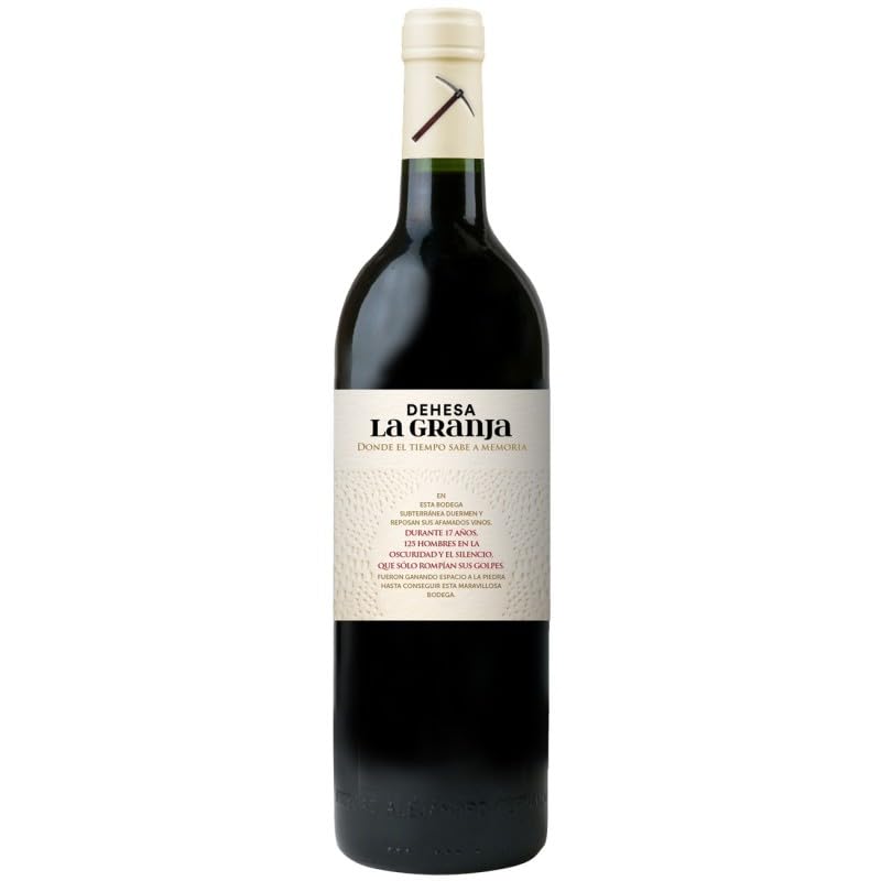 Dehesa La Granja Vino Tinto con Crianza, elaborado con Tempranillo, ideal para acompañar carnes, quesos curados y platos tradicionales con carácter| 1 botella