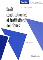 Droit constitutionnel et institutions politiques 2707613673 Book Cover