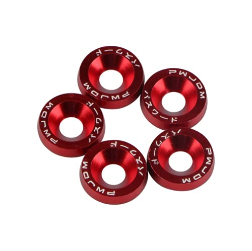 10Pcs Electric Scooter Fasteners Screws Handle Bar Screws Washers for Dualtron 1 2 3 Thunder Eagel Ultra Zero 9 KAABO Parts (Red)