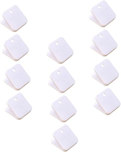 Clip de archivo de carpeta cuadrada, clips de archivos para profesores, estudiantes, clips de papel de plástico, clip de sellado estacionario, clips