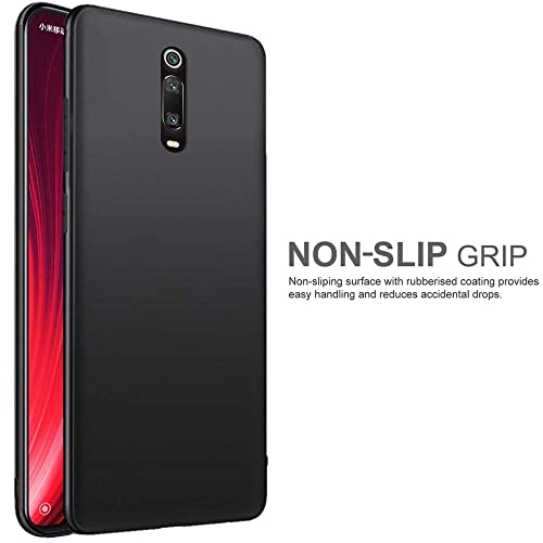 Image of Mobile Back Cover Case for Xiaomi Redmi K20 Pro (Silicone Case|CameraProtection|Black SC1510)