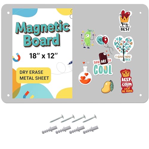 Houseables Magnetic Board, Magnet Board for Wall, Metal...