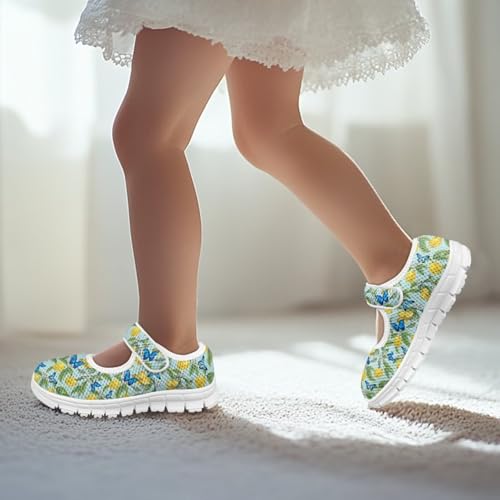 Child Sneakers Girls Mesh Mary Jane Flats Walking Shoes Breathable Mesh Shoe for School Soft Sole Casual Sneaker3