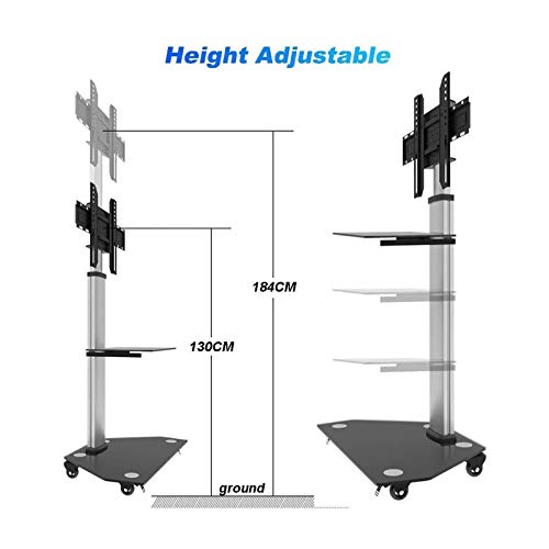 Soporte móvil universal para TV 32-80" ajustable y giratorio miniatura 4
