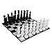 MEGACHESS Giant Oversized Premium Chess Pieces Complete Set with 37 Inch Tall King - Black and White