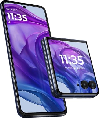 Motorola razr+ | 2024 | AT&T | Made for US 12/256 | 50MP Camera | Midnight Blue (Renewed)