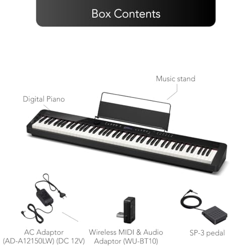 CASIO PX-S3100 88 Hammer Action Keys Stage Piano with Bluetooth Function and Capacitive Touch Panel - Black - Image 2 thumbnail