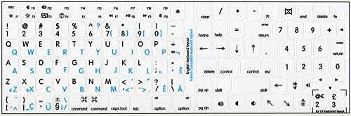 4Keyboard MAC_ENGFRCANWHITE_STICKER Mac French Canadian - English Non-Transparent Stickers thumb #1