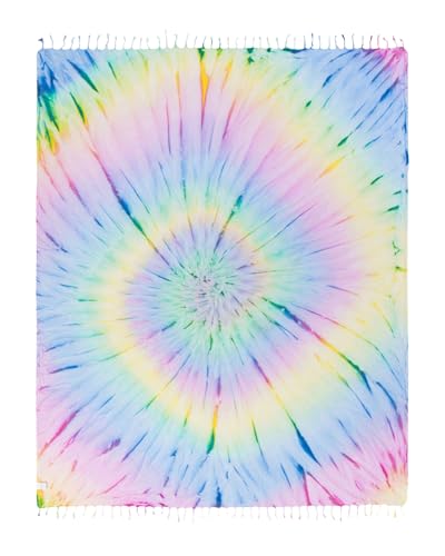 Sand Cloud Extra Large Turkish Beach Towel - Sand Resistant - 100% Organic Turkish Cotton Yarn - Quick Dry Towel for Beach Picnic Blanket or Throw - As Seen on Shark Tank - Tie Dye (Wanderlust)