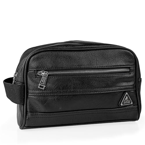 Lois - Neceser Hombre Pequeño. Bolsa de Aseo. Neceser Hombre Viaje. Neceser Mujer Viaje. Neceser Viaje Hombre. Neceser de Viaje Pequeño., Negro