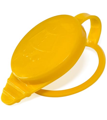 Click&Fit Windshield Washer Fluid Reservoir Cap compatible with Nissan Frontier Pathfinder from 2005 to 2012 – Car Water Tank Bottle Cap replaces 289137F001, Yellow