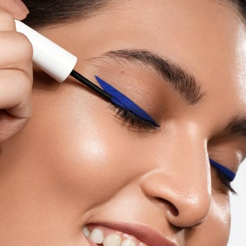 Image of Plum Lash Serum Eyeliner | Clinically Proven To Boost Lash Growth | Intensely Pigmented | Matte Finish | Smudge-Proof | 02 Blue-ming (Pack of 2)