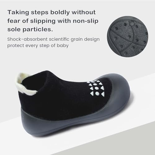 baby sock shoes baby walking shoes infant non-slip breathable slippers with soft rubber sole baby boys girls sneakers