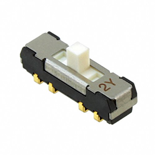 CL-SB-23A-02T Slide Switches Slide, 2 Pole 3 Cont., top Set., J-Lead, Gold Contact, 2mm knob