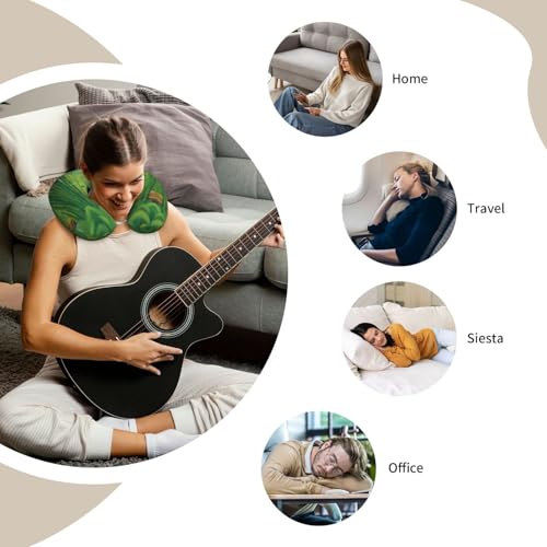 Almohada de viaje de espuma viscoelástica en forma de U miniatura 6