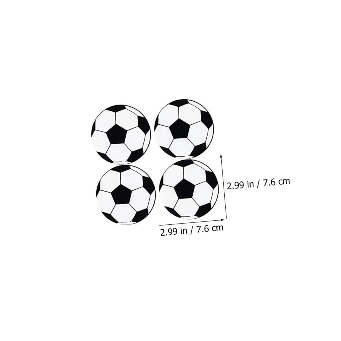 Gatuida 20 set Portachiavi Palla da Calcio in Acrilico Leggeri e Portatili Decorazioni DIY per Borse e Chiavi Gadget Sportivi per Regali e Bomboniere Party