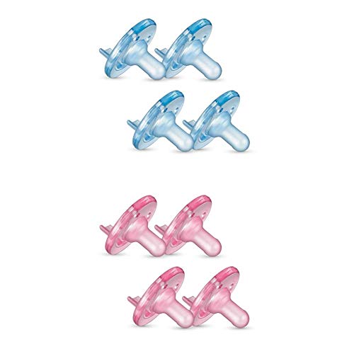 Image of Philips Avent Soothie Pacifier Bundle, 3-18 Months, 8 Pack, Blue + Pink