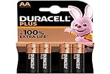 Duracell Plus Power LR06 4U, 9510572, Einfarbig, AA