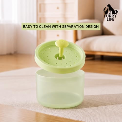Image of Pet Water Fountain Super Silent - Water Fountains for All Pets Indoor - Suitable for Cats, Birds, Rabits and Dogs (WAssabi Mist 01, 1.8L)
