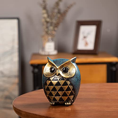 Leekung Owl Statue Home Decor,Owl Figurines For Bookshelf Bedroom Living Room Office Tv Stand Decorations,Owl Décor Animal Sculptures Gift For Birds Lovers #TOP1