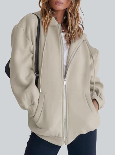 Image of PRETTYGARDEN Women's 2026 Spring Zip Up Y2K Hoodies Casual Long Sleeve Sweatshirts Fall Winter Track Jackets with Pockets