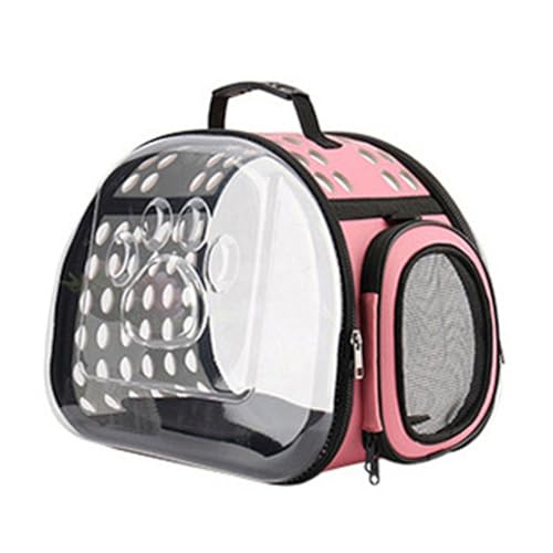 DADEA Transportín Transparente para Gatos, Mochila Portátil de Viaje para Mascotas, Mochila Plegable para Gatos, Cómoda Mochila Transportadora para Gatos, Transportadores para